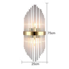 Glass Rod Crystal Wall Lamp: Modern Nordic Light Luxury for Bedroom, Living Room
