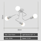 Retro Industrial Loft Sputnik Chandelier for Home Decor Dinning Cafe Bar