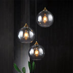 Glass Ball Pendant Light - Modern Nordic LED Hanging Fixture for Dining and Kitchen