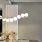 Nordic Glass Ball Pendant Lights G9 LED Gold Hanging Lamp