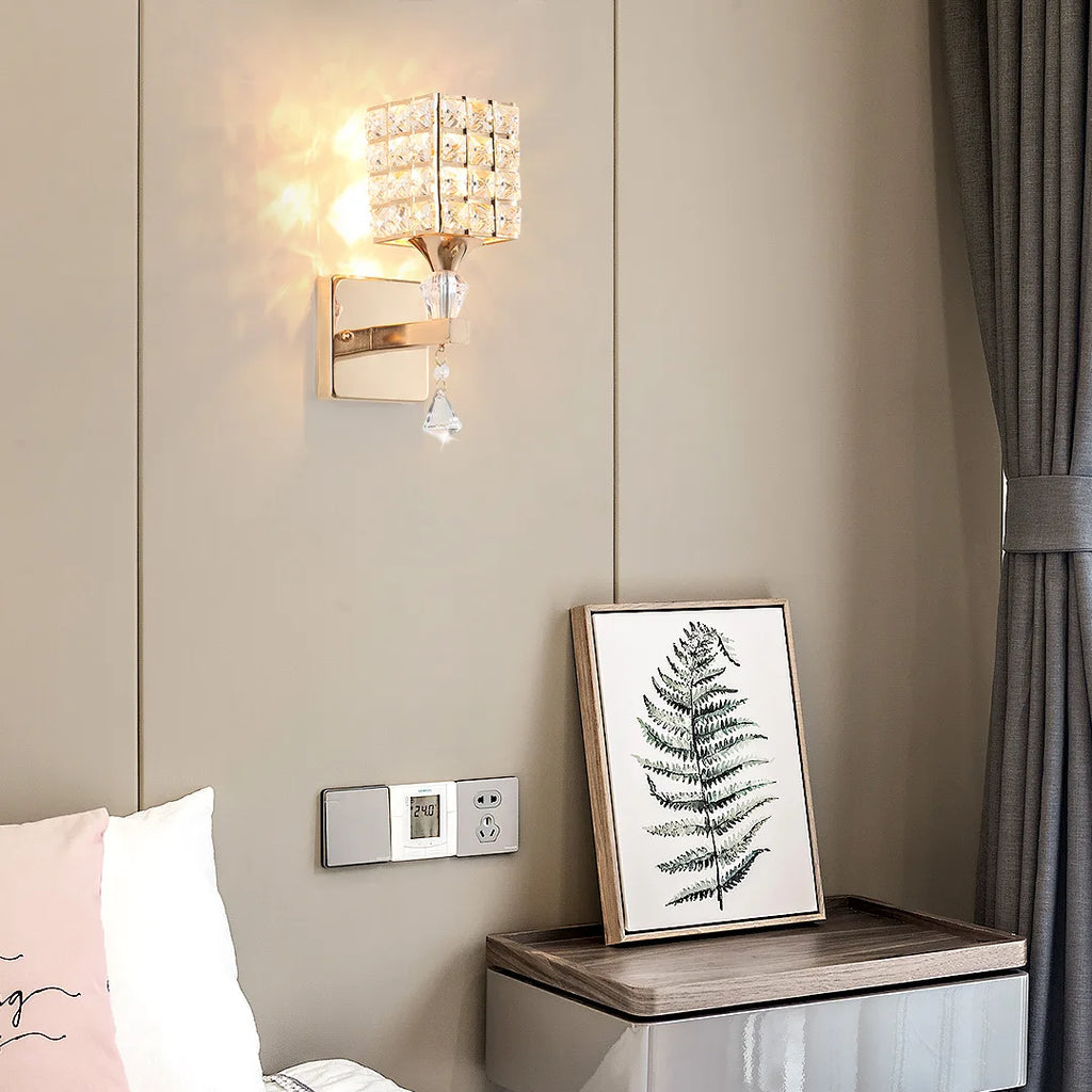 Crystal LED Wall Light for Living Room Bedroom Decor