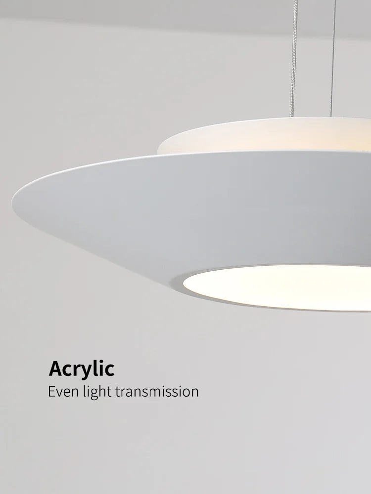 Round LED Chandelier: Modern Nordic Minimalist Dining Room Lamp for Living Room