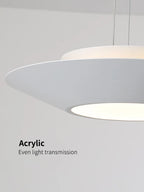 Round LED Chandelier: Modern Nordic Minimalist Dining Room Lamp for Living Room
