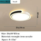 Round Black White Gold LED Ceiling Light for Home Lighting