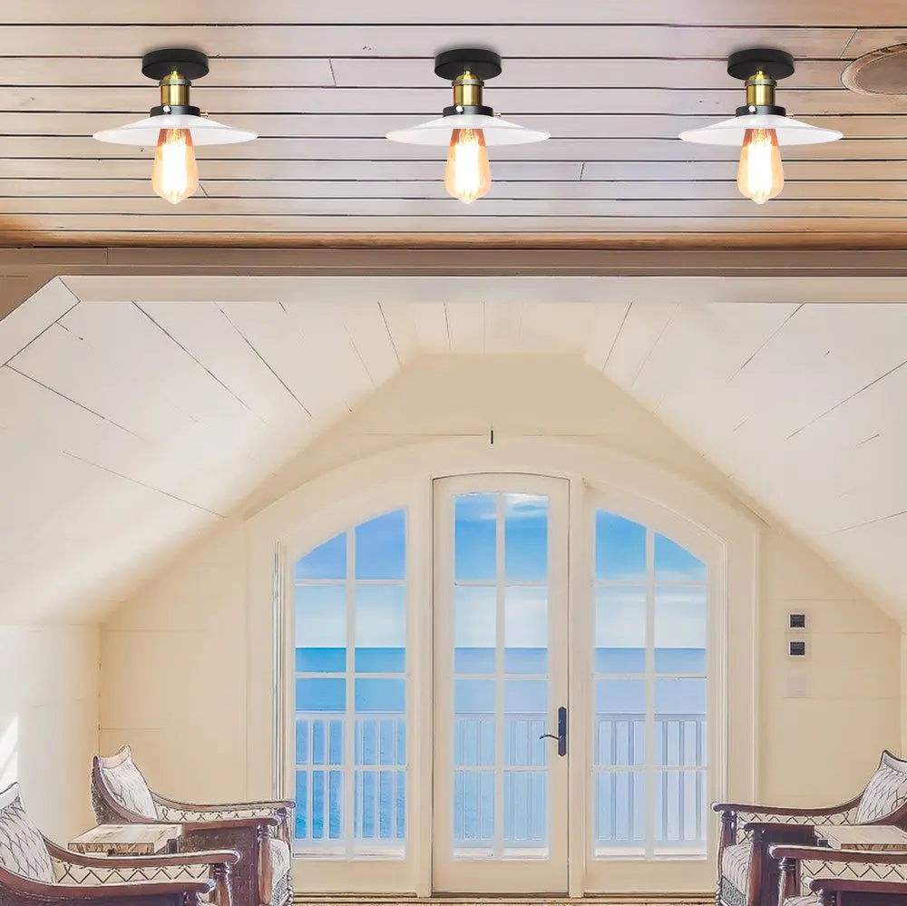 Vintage Industrial LED Ceiling Light for Home Kitchen Bar Lighting