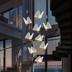 Butterfly Pendant Lamps: Modern Luxury Staircase Bedroom Decor Fixtures
