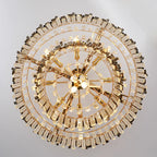 Gold Metal Crystal Chandelier Pendant with G9 Led Bulb