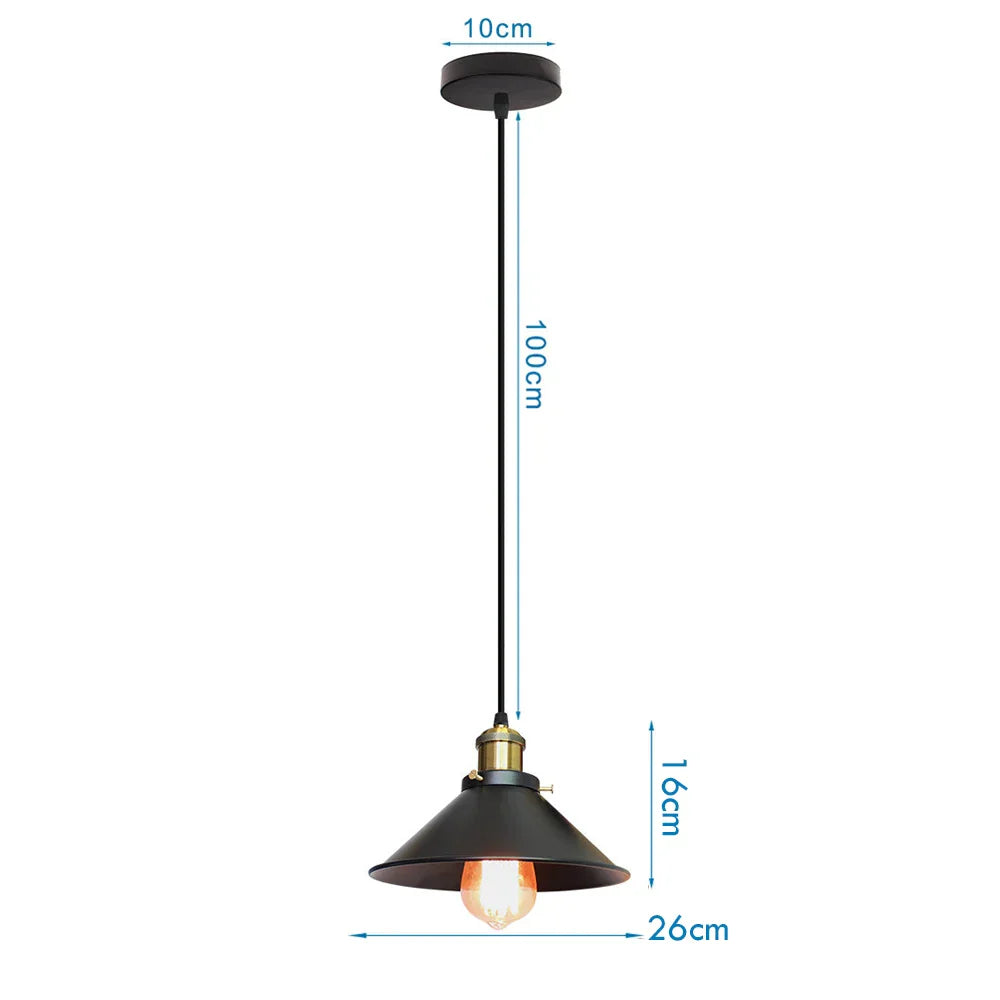 Vintage Industrial Pendant Chandelier Light Fixture for Home Kitchen Bar Decor
