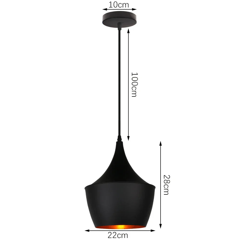 Industrial Aluminium Pendant Lights Chandelier for Home Living Room Kitchen Bedroom