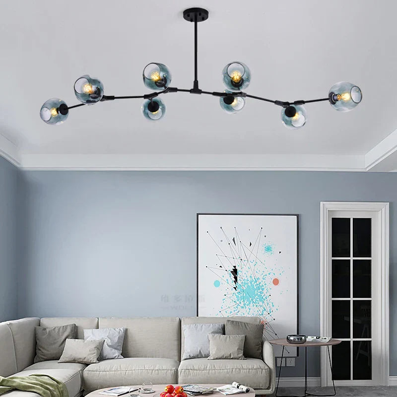 Retro Loft Ceiling Lights: MDWELL Nordic Vintage Hanging Lamp for Living Room.