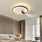 Dimmable LED Ceiling Lights with Remote Control, Modern Gold/Black Spotlights