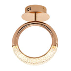 Rose Gold Alloy LED Ceiling Lamp for Modern Indoor Decor