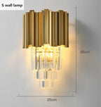 Gold Metal LED Pendant Lights Adjustable Living Room Dining Round Fixture
