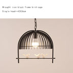 Nordic Bird Cage Chandelier for Indoor Dining Room Kitchen Decor