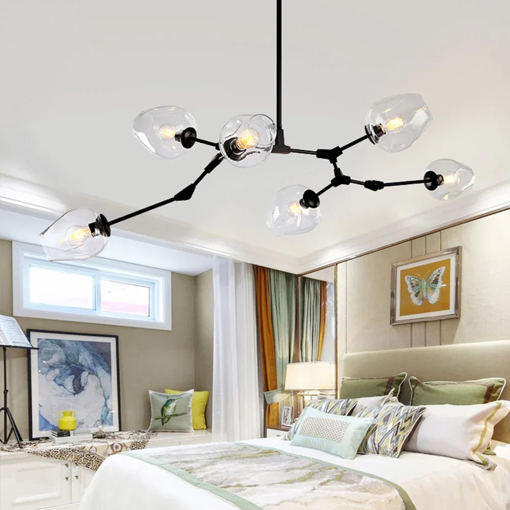 Modern Nordic Glass Chandelier for Home Decoration