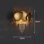 Crystal Wall Lamp: Modern Luxury LED Lighting for Living Room, Bedroom, and Staircase