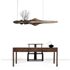 Wood Resin Branch Pendant Light - Modern Retro Nordic Dining Kitchen Island Lamp