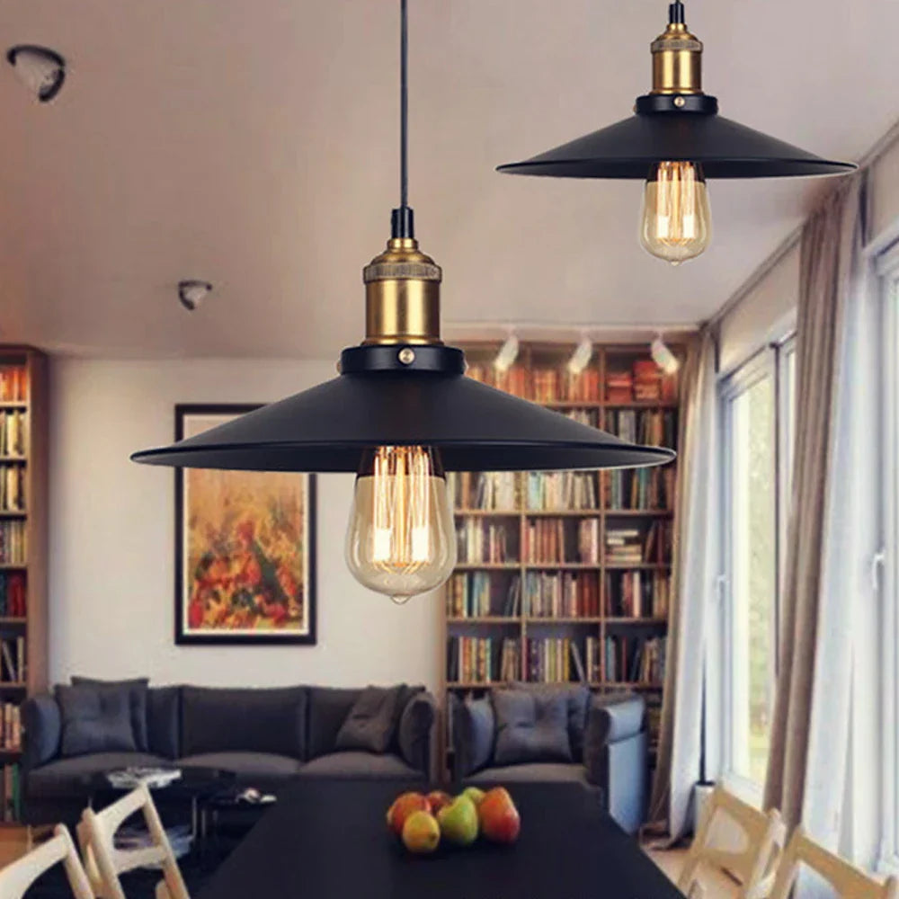 Industrial Pendant Light - Vintage Retro Chandelier LED Ceiling Lamp