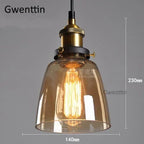 Industrial Glass Pendant Light for Modern Home Decor