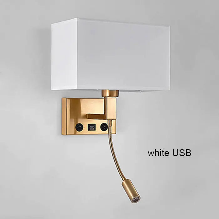 Swing Arm Bedside Wall Lamp Bronze Finish - Vintage LED Reading Light