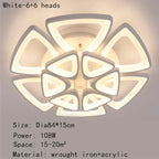 Geometric Petal Acrylic Ceiling Lamp: Romantic Decor for Living Room, Bedroom, Corridor