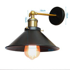 Industrial Loft Wall Lamp, Retro Wall Light for Home Decor, E27 Bulb Lighting