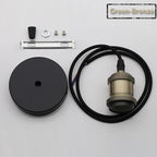 Vintage E27 Socket Pendant Lights with Edison Bulb Lamp Bases