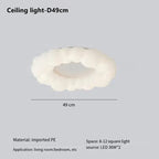 Nordic Cloud LED Pendant Chandelier for Modern Living, Dining, Bedroom