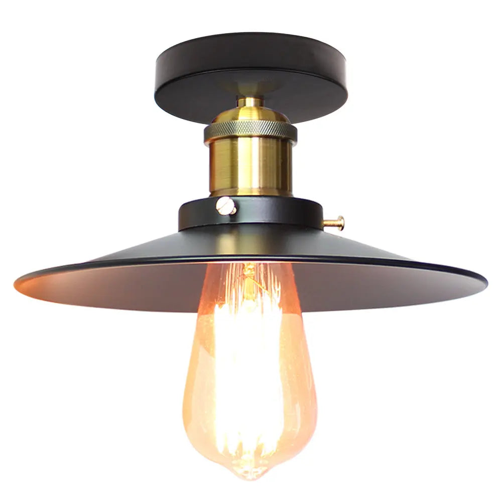 Vintage Industrial LED Ceiling Light Shade for Living Room Kitchen Cage Home Decor