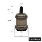 Vintage E27 Socket Pendant Lights with Edison Bulb Lamp Bases