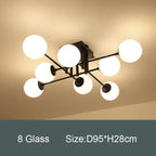 Milk Glass Ceiling Light Modern Ceiling Lamp Living Room Lighting