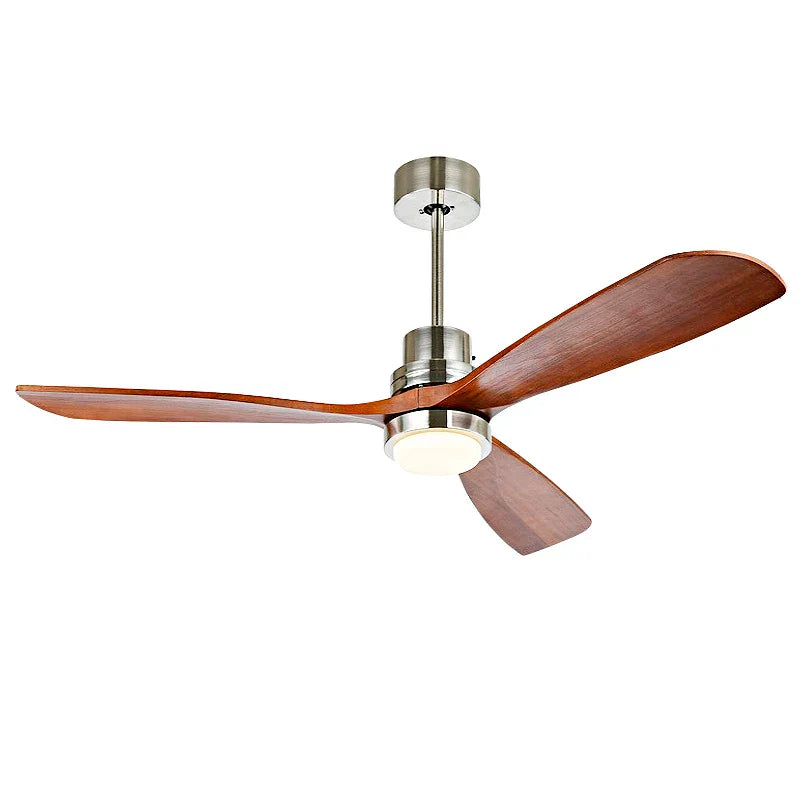 Wood Ceiling Fan with Remote Control | Bedroom 220V