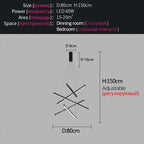 Bedroom Ceiling Lamp LED Modern Nordic Decor Master Room Warm Romantic