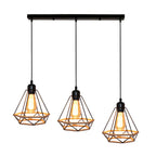 Modern Black Cage LED Pendant Light for Home & Commercial Lighting