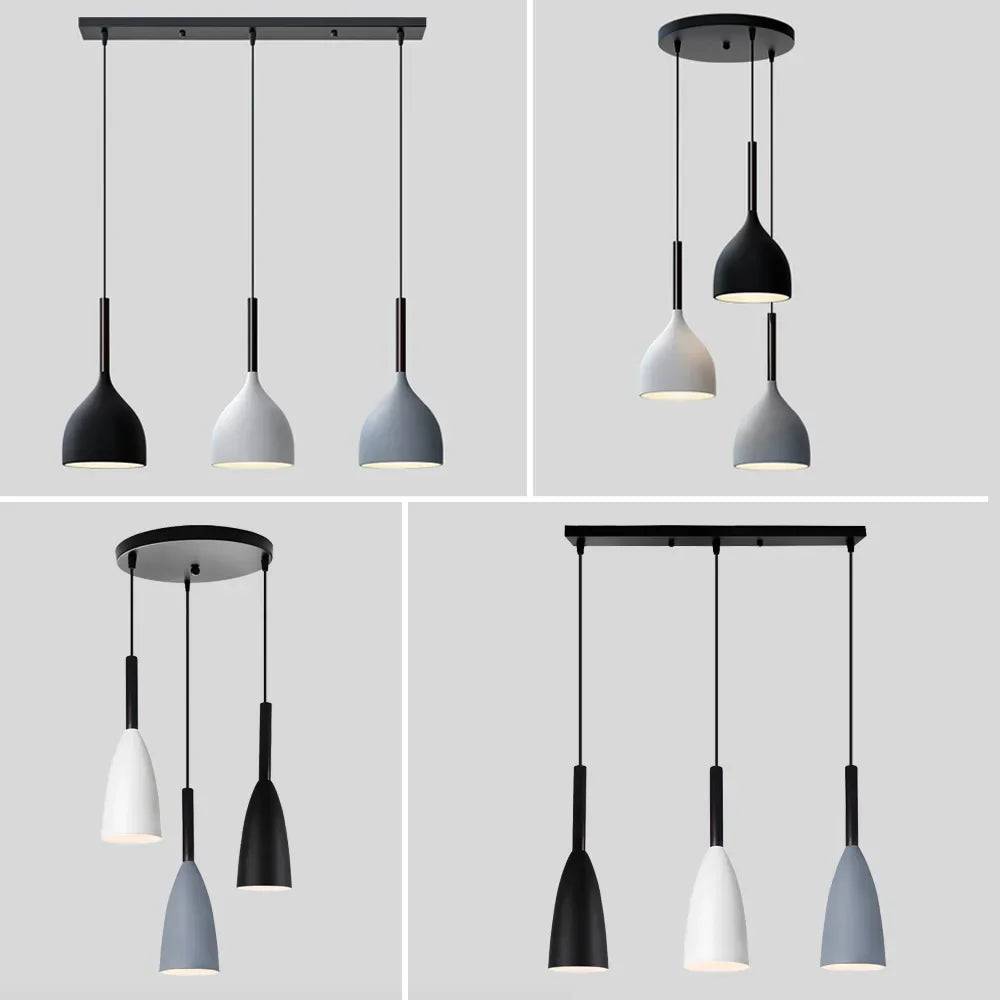 Modern Nordic Pendant Lights Retro Industrial Loft Lamp Kitchen Hanging LED