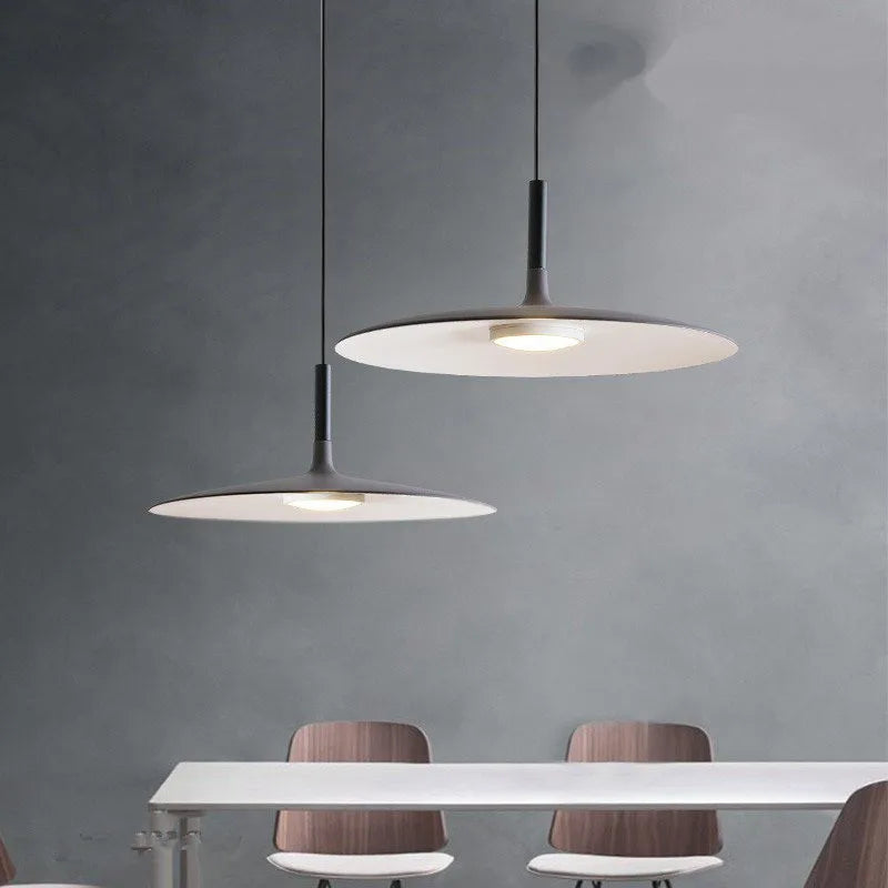 Nordic Scandinavian Pendant Light Metal Suspension Saucer Lamp