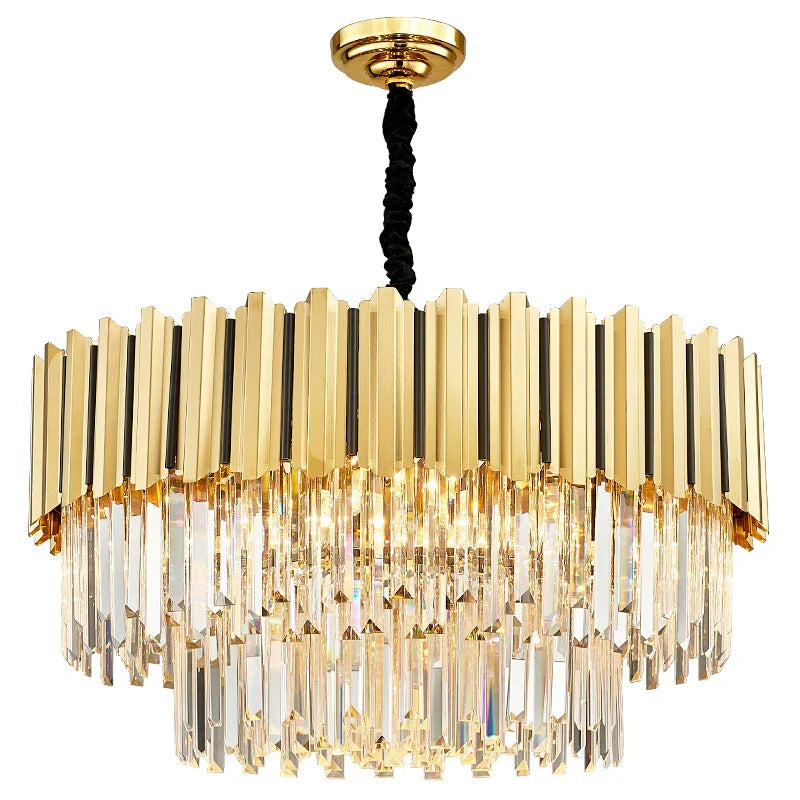 Modern Crystal Chandelier LED Light for Living Room Hotel Restaurant Bedroom