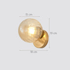 Glass Ball Wall Lamp: Modern Minimalist Nordic Style, Luxury Bedroom Lighting
