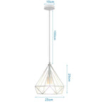 Vintage Industrial Loft Cage Pendant Light for Kitchen Island Living Room