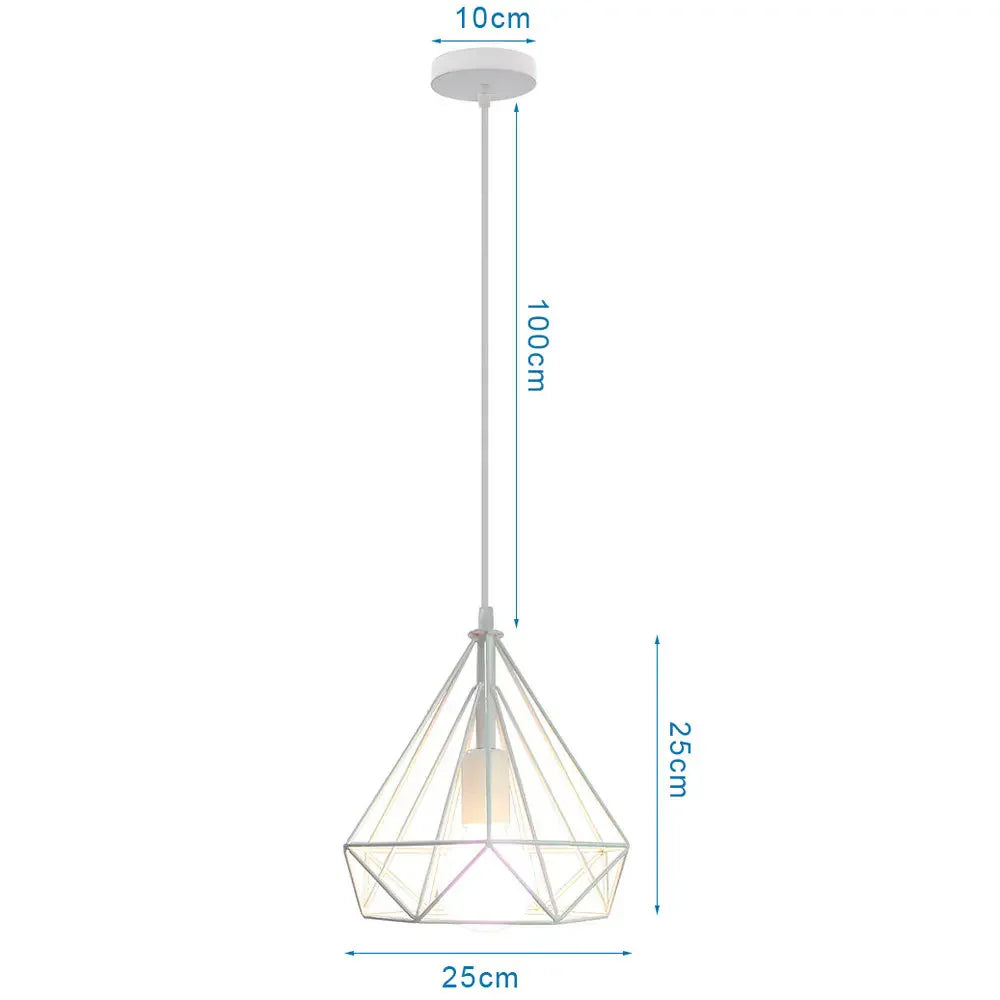 Vintage Industrial Loft Cage Pendant Light for Kitchen Island Living Room