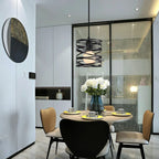 Ribbon Spiral Swirl LED Pendant Chandelier for Living Room & Kitchen