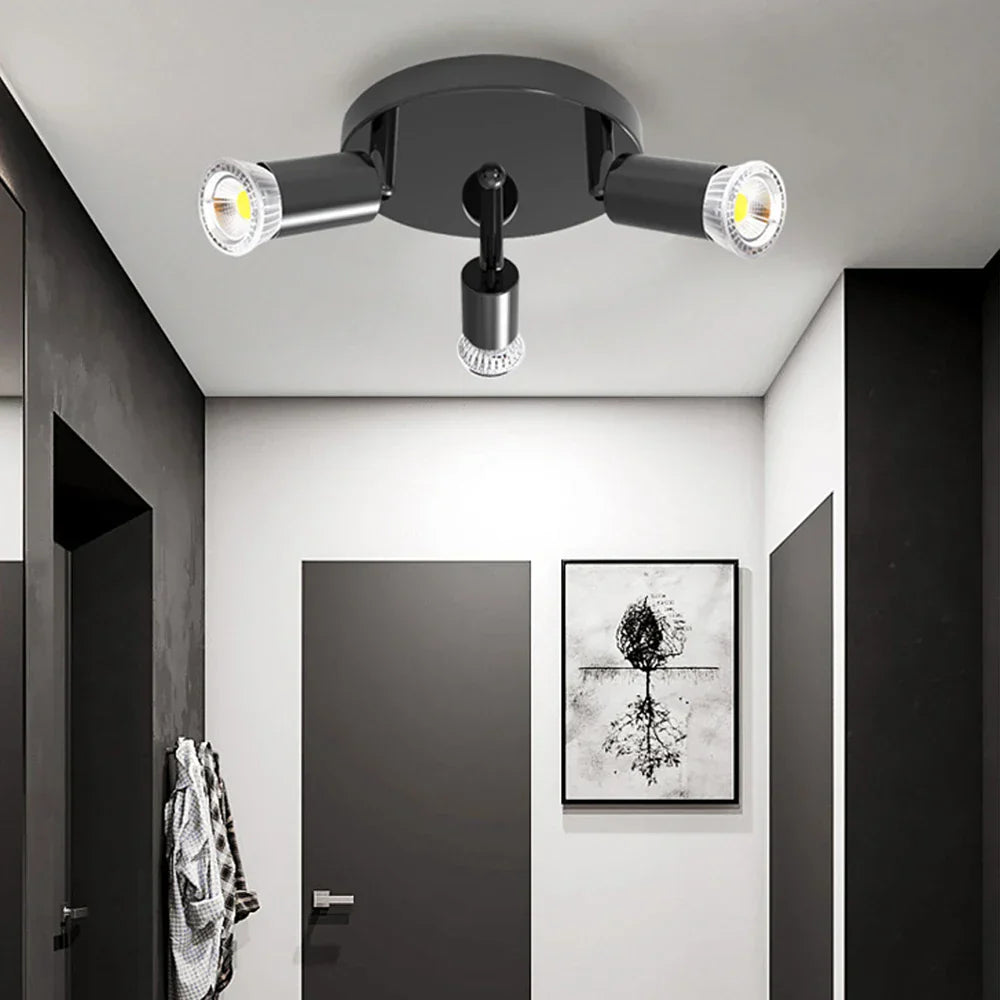 Rotatable LED Chandelier: Ceiling Mounted Spot Lights for Living Room, Kitchen