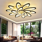 Petal Ceiling Lamp - Modern Black White Minimalist Lighting