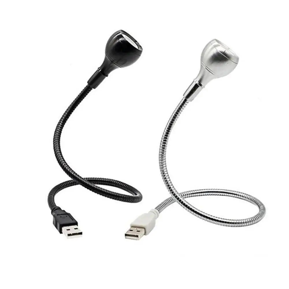 LED Book Light Black Silver Clip-On Desk Lamp Flexible Reading Lamp