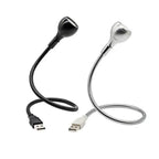 LED Book Light Black Silver Clip-On Desk Lamp Flexible Reading Lamp