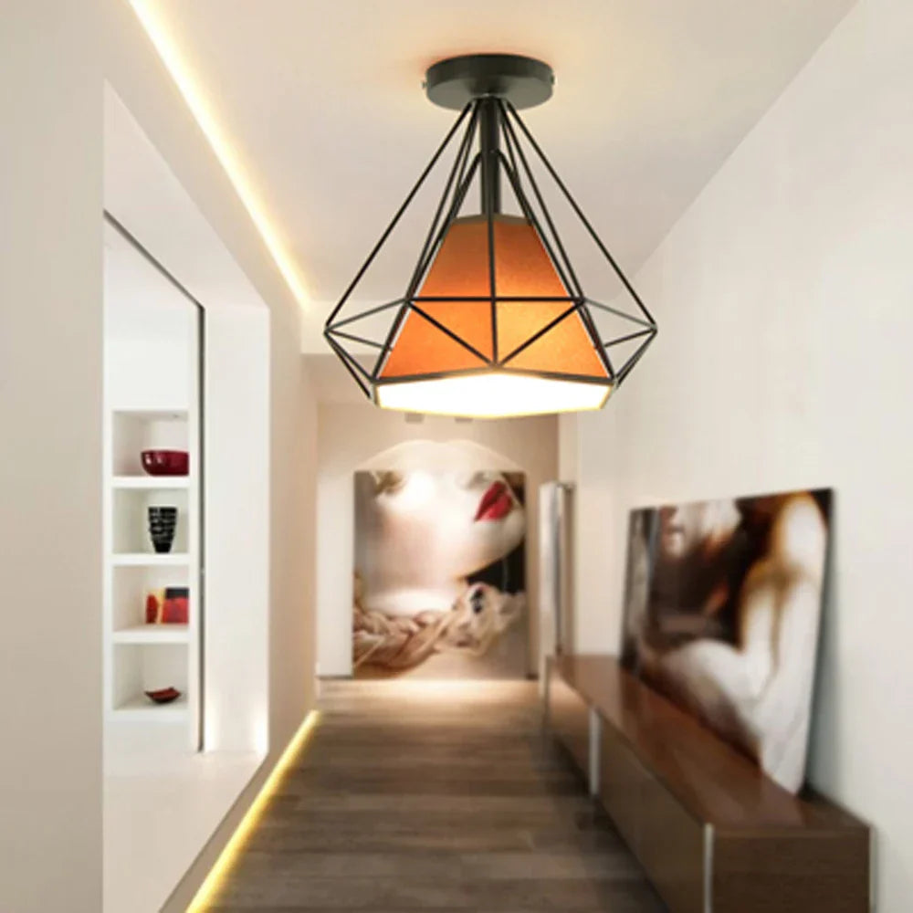 Nordic Industrial Ceiling Lamp Shade Fixture Chandeliers - Vintage Metal Home Decor