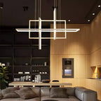 Geometric Aluminum Pendant Light for Living Bedroom Restaurant Kitchen - Modern Art Luminaire