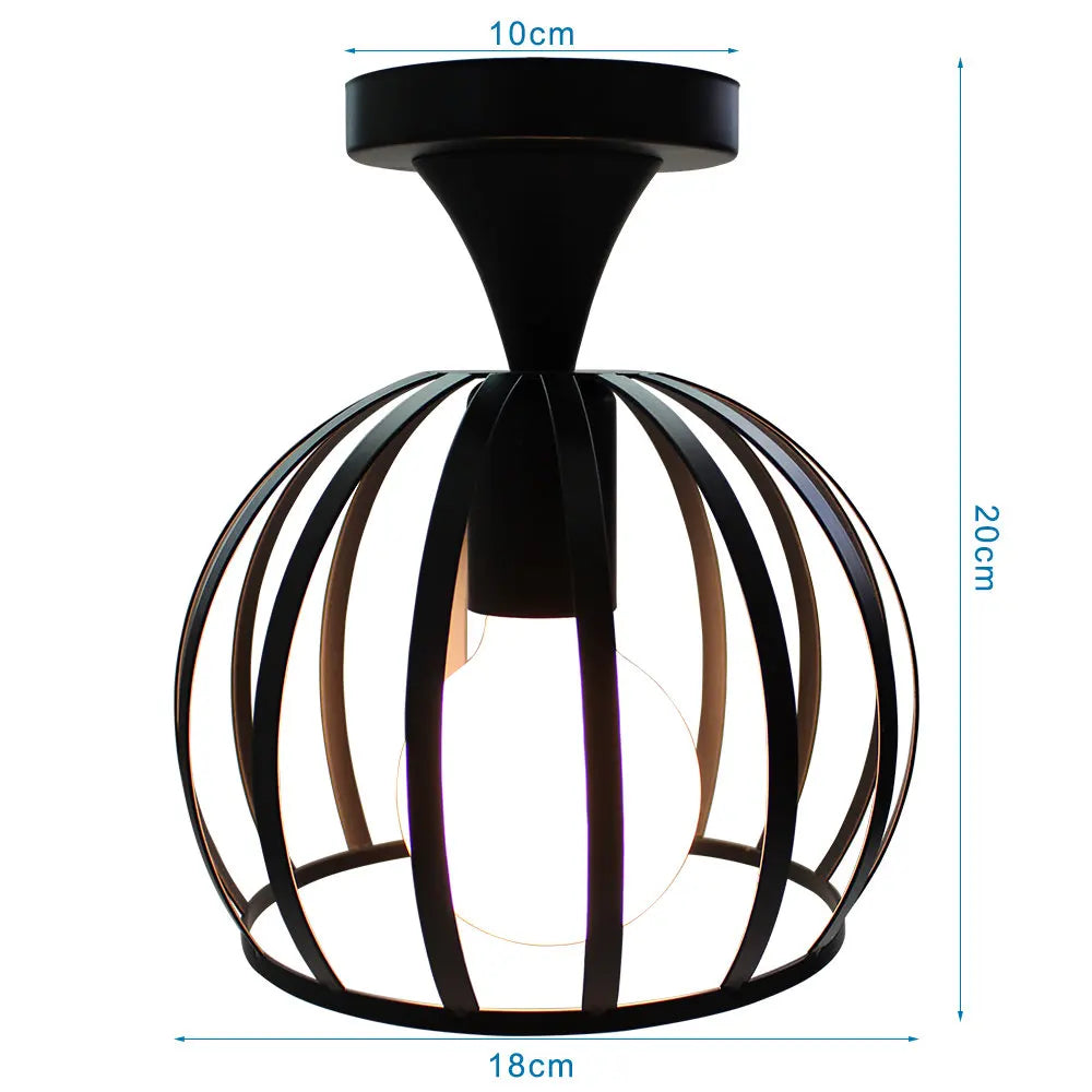 Iron Aisle Ceiling Lights: Industrial Nordic Vintage Kitchen Decor Ceiling Lamp