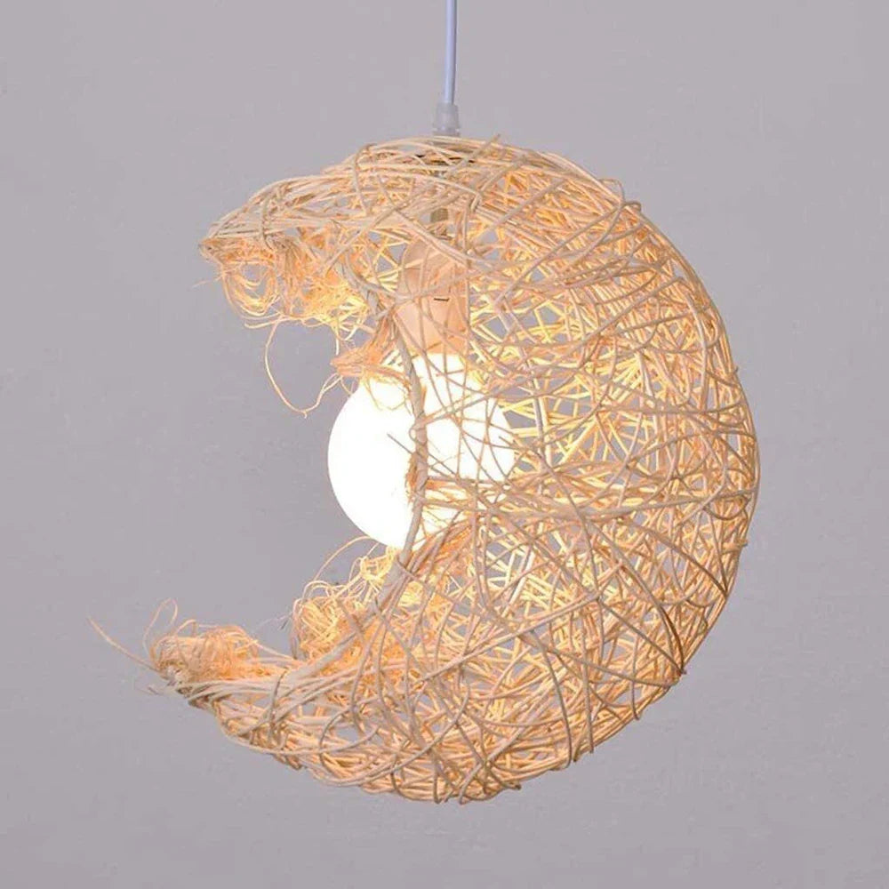 Moon LED Pendant Lights for Kids Bedroom Decor and Lighting