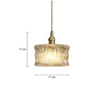 Glass Pendant Lamps Modern Hanging Lights for Dining Bedside Decorative LED Lustre